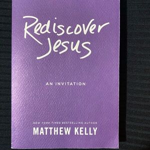 Purple 'Rediscover Jesus' Book by Matthew Kelly